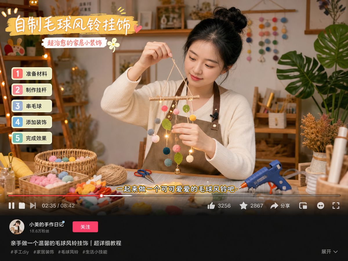 女神视频DIY手工传媒教程